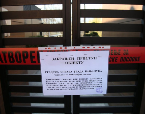 Postavljena traka oko objekta "Kajak - terasa" u vlasništvu porodice Radišić (VIDEO)