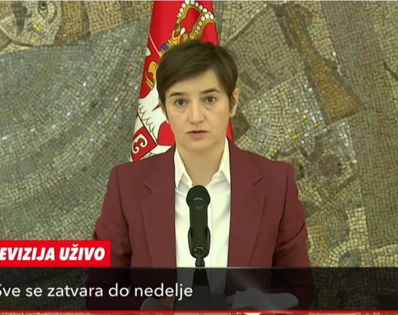 Brnabić najavila testiranje svih koji ulaze u Srbiju