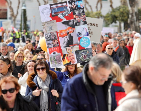 Protesti u pet hrvatskih gradova zbog mjera