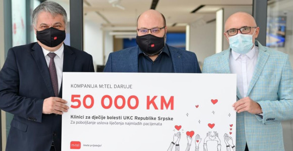 Vrijedna donacija m:tel-a Klinici za dječije bolesti