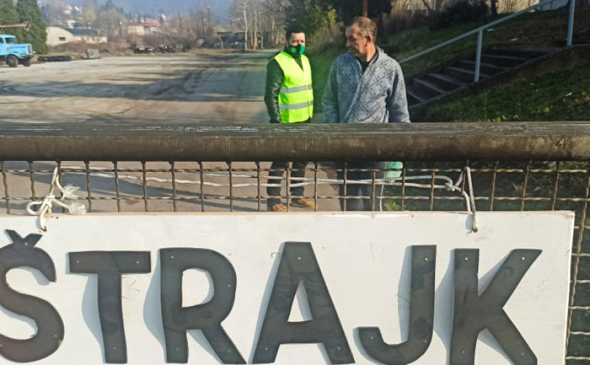 Rudari Rudnika uglja "Kreka" u štrajku zbog plata