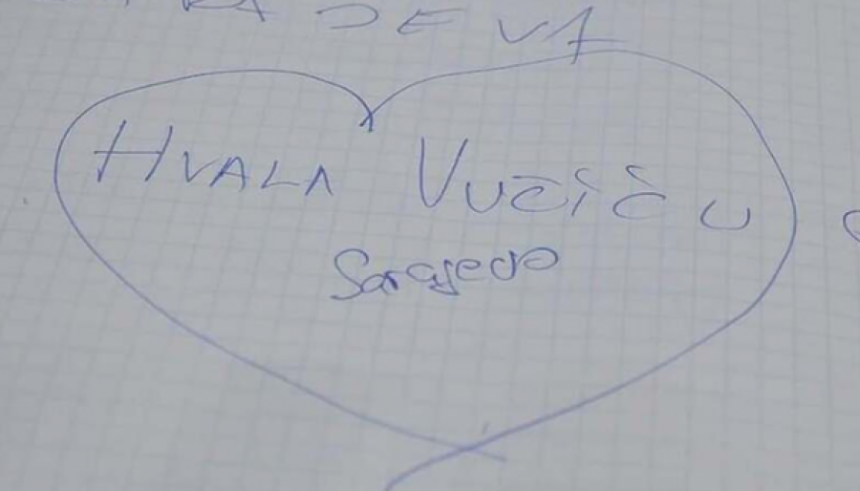 Порука Вучићу: "Хвала из Сарајева, хвала комшије"
