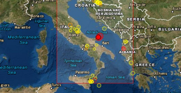 Zabilježena dva snažna zemljotresa u Jadranskom moru
