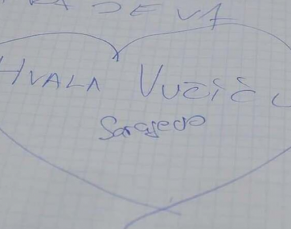 Poruka Vučiću: "Hvala iz Sarajeva, hvala komšije"