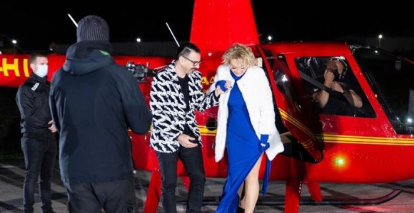 Brena helikopterom došla u emisiju (VIDEO)