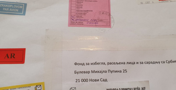 Hrvatske pošte: Ime države i grada napisati latinicom