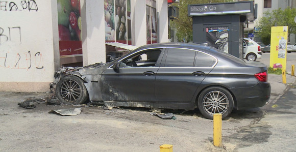 Bijeljina: Požar na putničkom automobilu "BMW"
