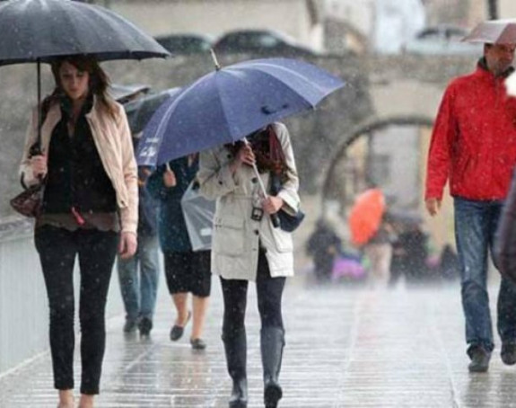 U većini predjela kiša, temperatura do 20 stepeni