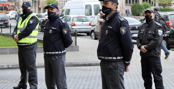 Održan protest policajaca ispred Predsjedništva BiH