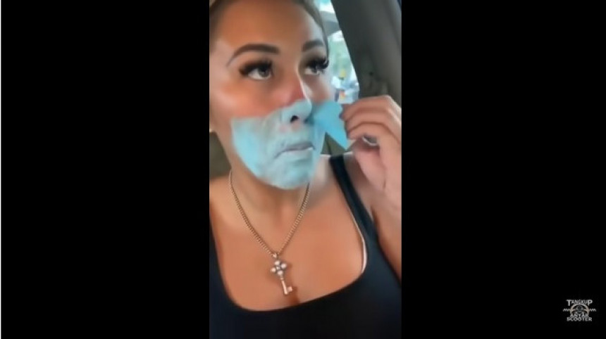 Nacrtala masku na licu i bez problema ušla u prodavnicu