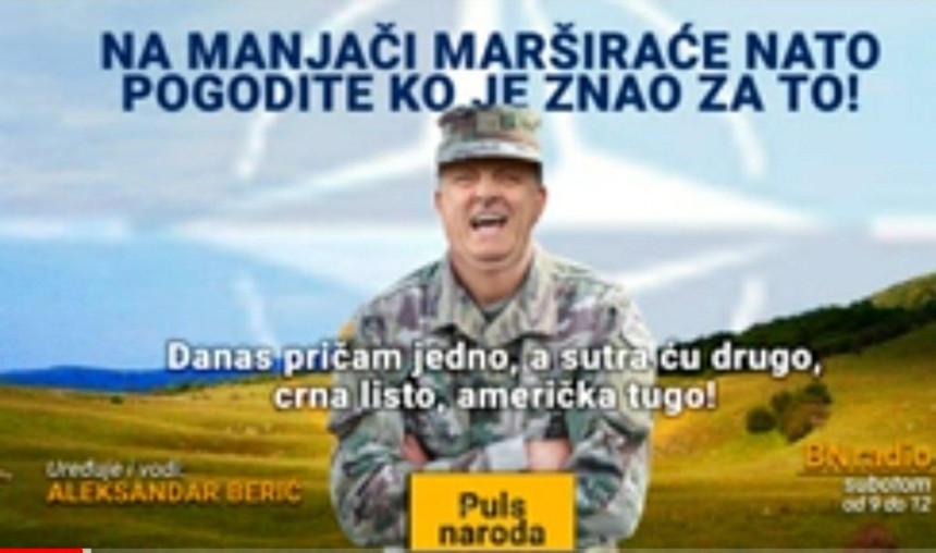 Na Manjači maršira Nato: Pogodite ko je znao za to!