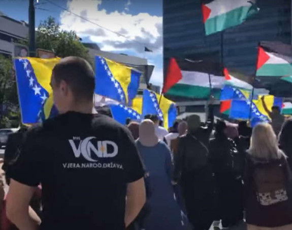 Подршка Палестини: Протестна шетња у Сарајеву