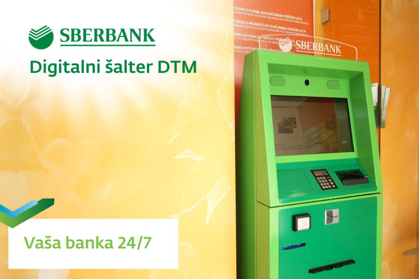 Digitalni šalter u Samouslužnim zonama Sberbank BL