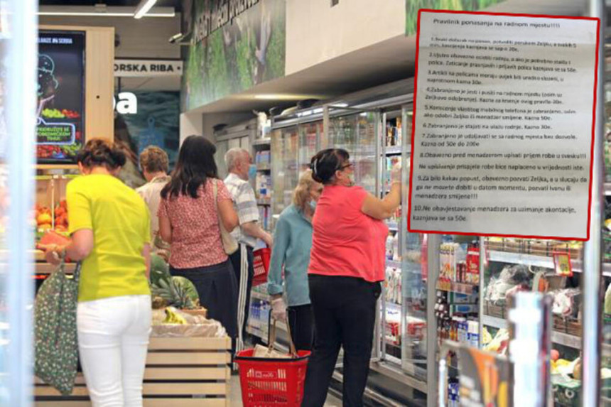 Zanimljiv pravilnik rada u prodavnici u Crnoj Gori