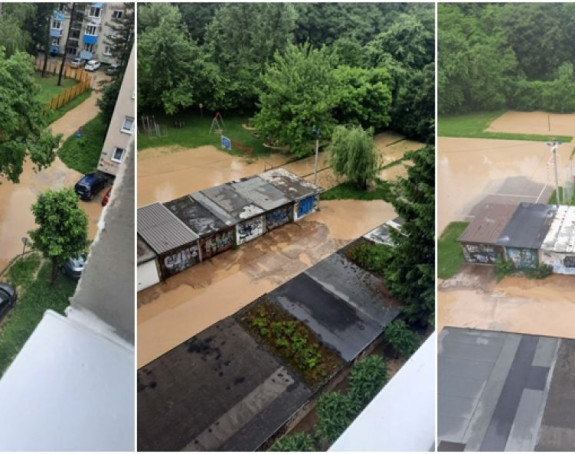 Tuzla: Ulice poplavljene za nekoliko minuta