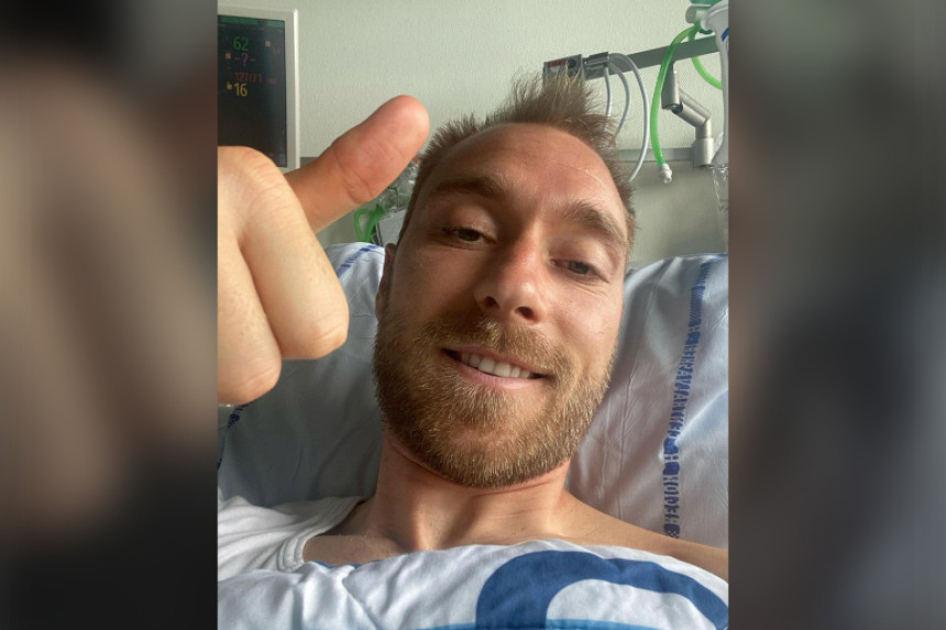 Danski fudbaler javio se iz bolnice - Dobro sam