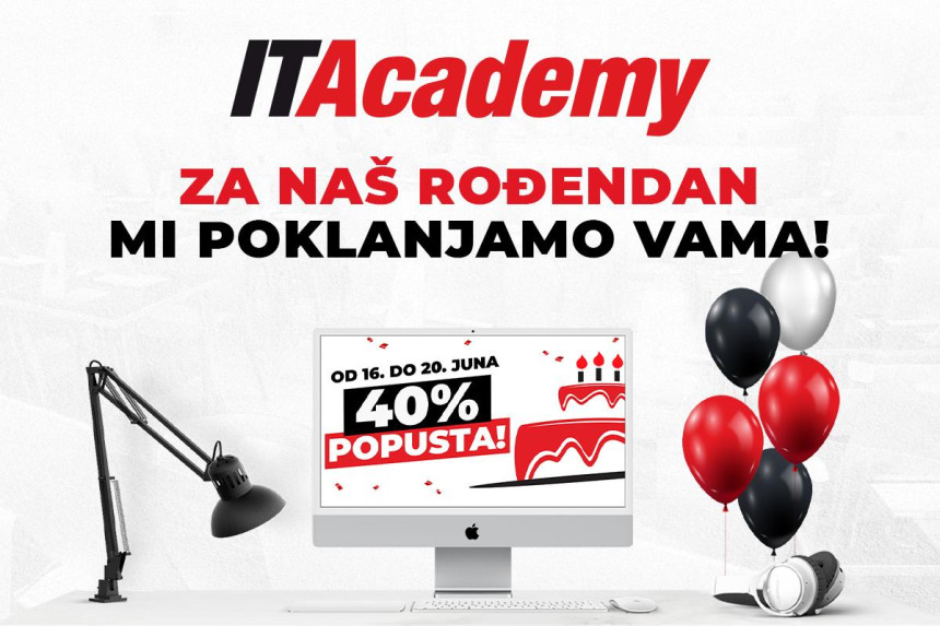 ROĐENDANSKA AKCIJA NA ITACADEMY: 40% popusta + BONUS