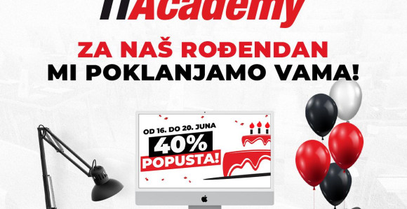 ROĐENDANSKA AKCIJA NA ITACADEMY: 40% popusta + BONUS