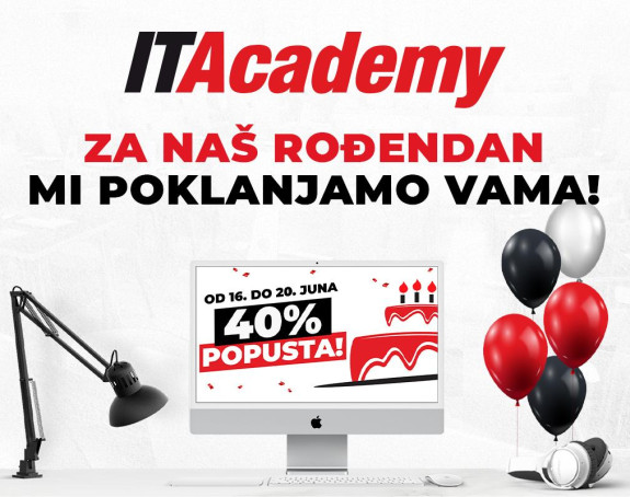 ROĐENDANSKA AKCIJA NA ITACADEMY: 40% popusta + BONUS