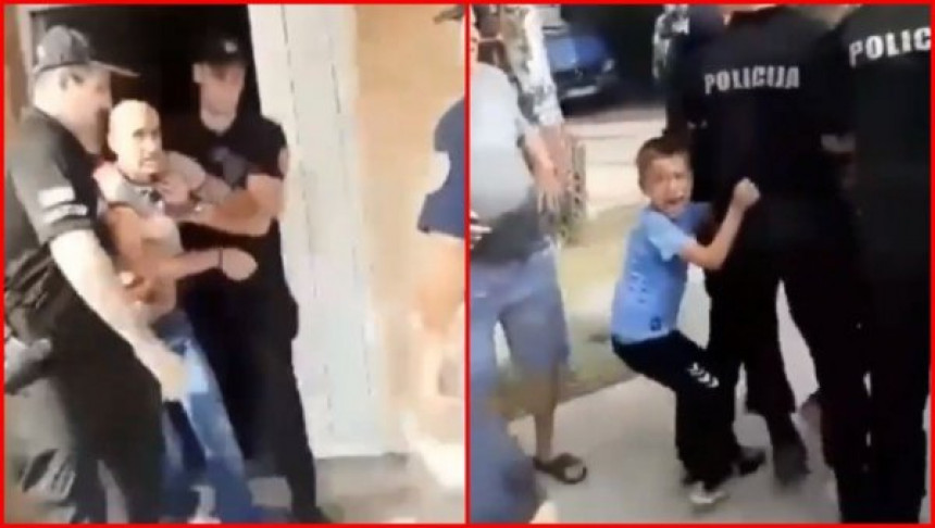 CG: Protesti zbog hapšenja oca dvoje djece (VIDEO)