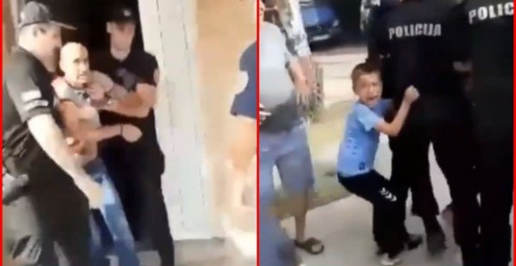 CG: Protesti zbog hapšenja oca dvoje djece (VIDEO)