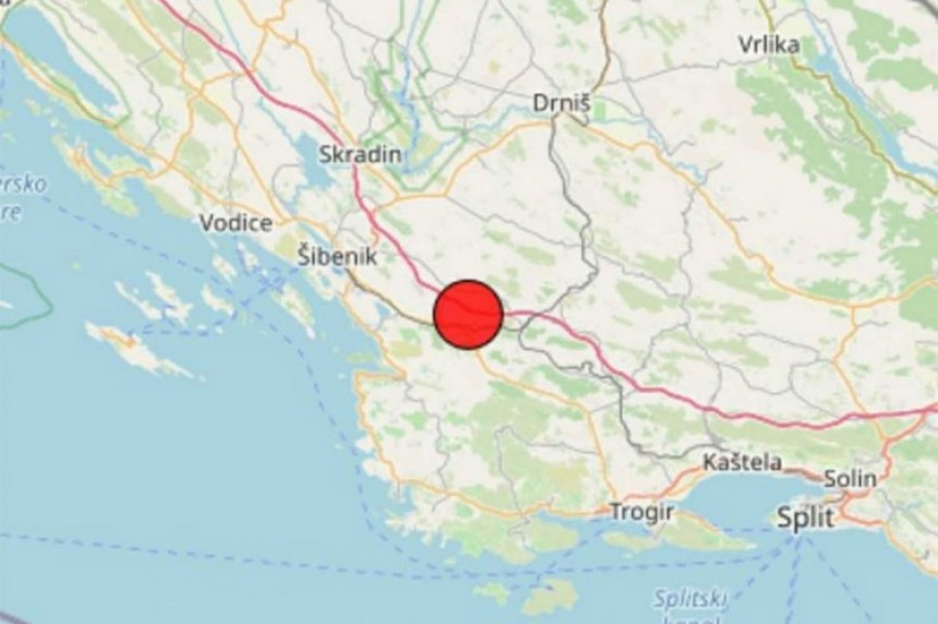 Нови земљотрес осјетио се у и око Шибеника