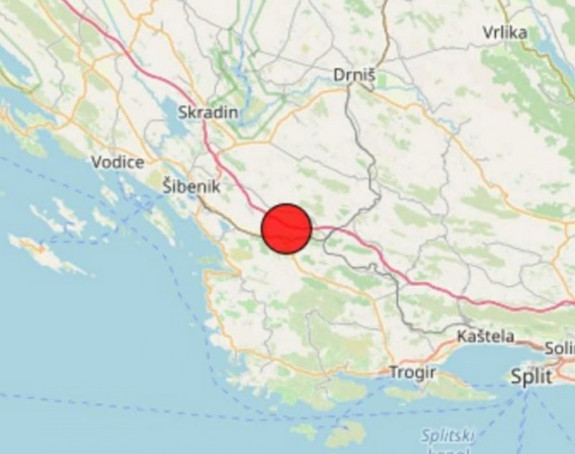 Novi zemljotres osjetio se u i oko Šibenika