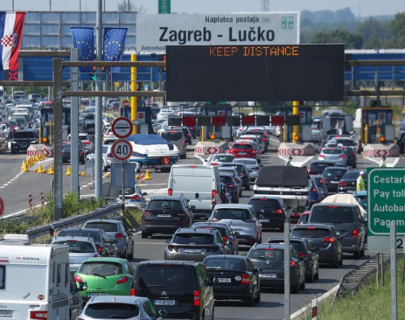 Kilometarske kolone u Hrvatskoj prema moru