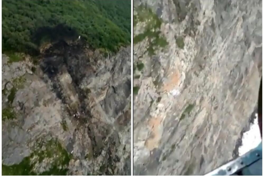 Prvi snimci, avion udario u stijenu i raspao se