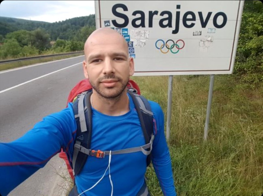 PODVIG: Basurić prepješačio 480 km do Ostroga