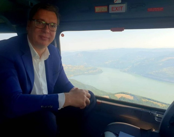 Vučić na putu za Kladovo: Srbija je prelijepa, Dunav biser