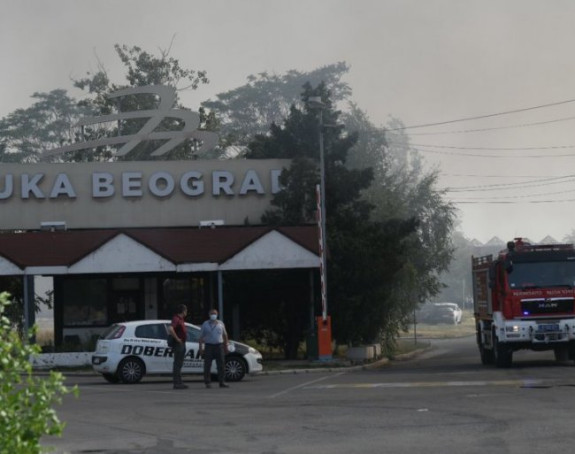 Lokalizovan požar u Luci Beograd, nema povrijeđenih