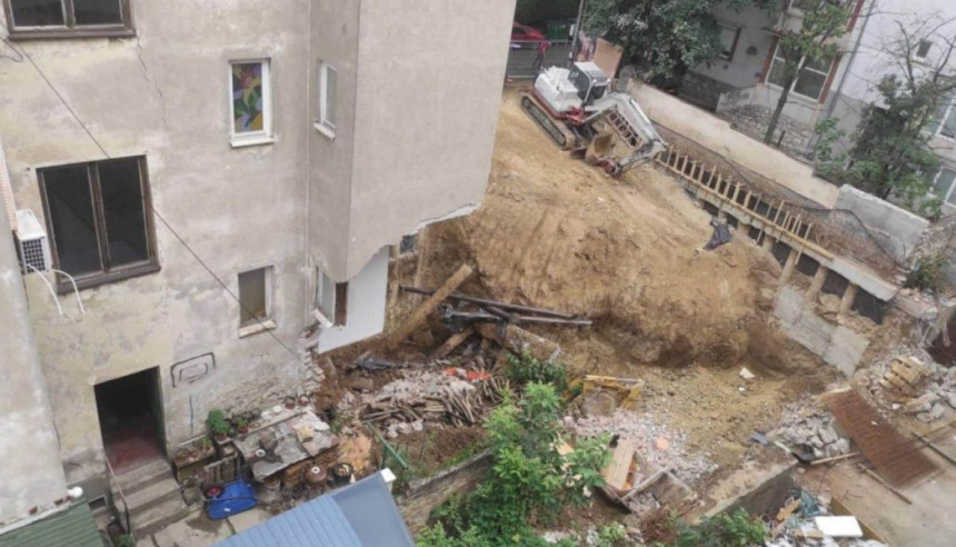 Objavljen snimak urušavanja zgrade u Beogradu