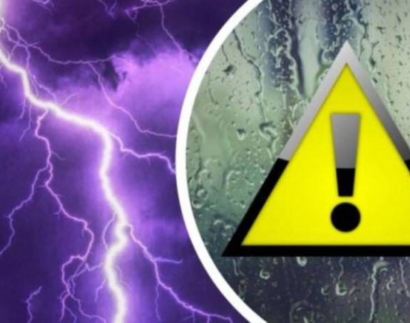 Upozorenje zbog očekivane obilne kiše i grmljavine