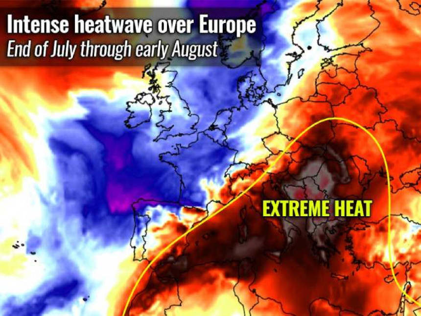 Наредних дана Балкан очекују екстремне врућине