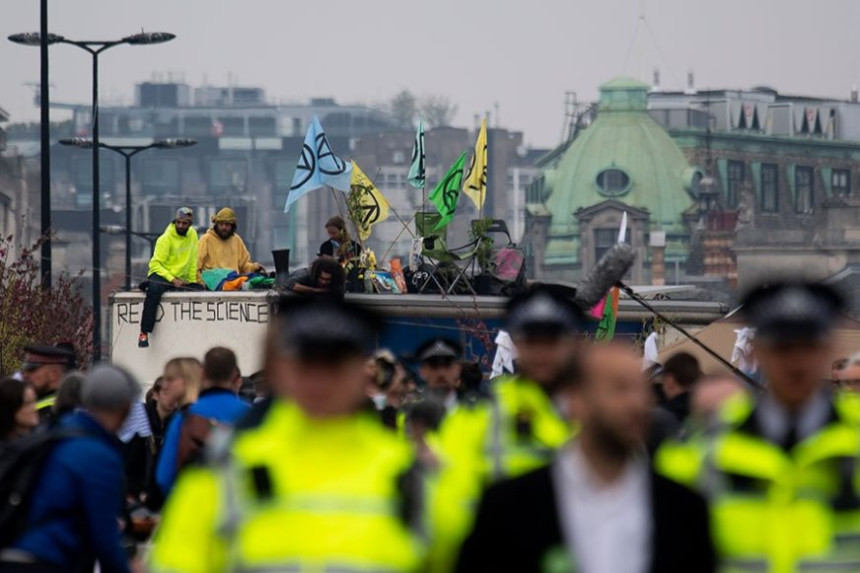 London: Protest alpiniste zbog klimatskih promjena