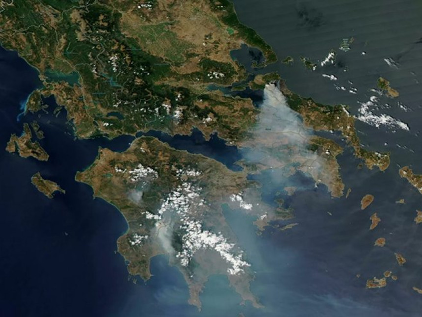 Satelitski snimci strahovite katastrofe u Grčkoj