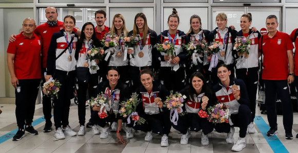 Odbojkašice Srbije stigle iz Tokija u srpsku prestonicu