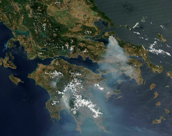 Satelitski snimci strahovite katastrofe u Grčkoj