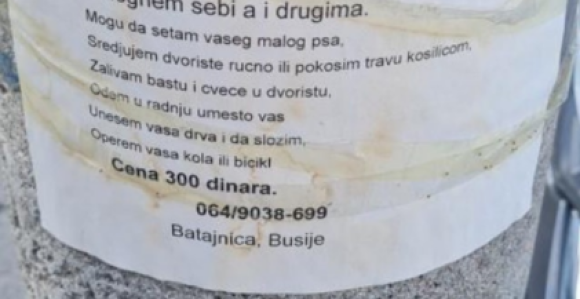 Nebojša (12) oglasom za posao oduševio sve