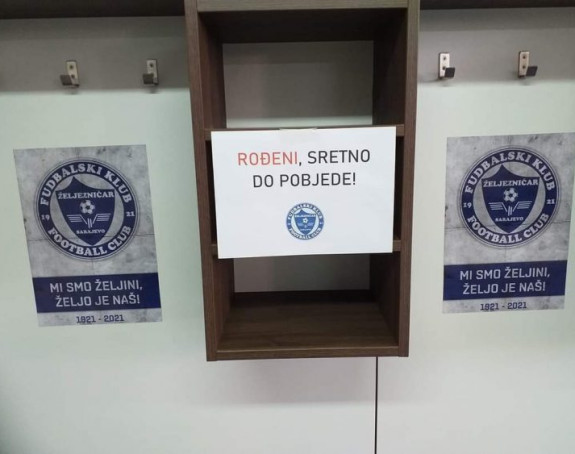 Željezničar zaželio Rođenima sreću pred važan meč