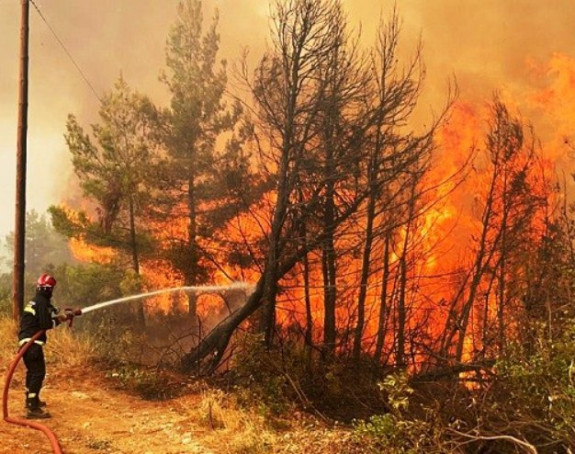 Novi požar na Eviji, poziv za mještane da se evakuišu