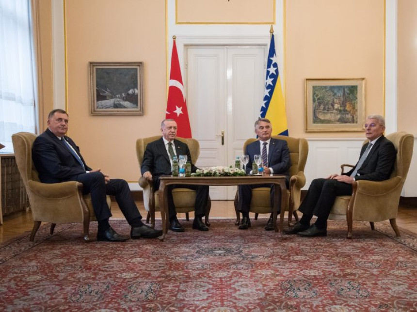 Erdogan se sastao sa članovima Predsjedništva BiH