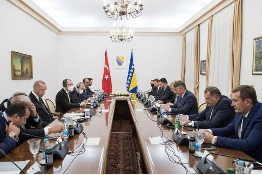 Sastanak delegacija Turske i BiH, SNSD-ovi ministri prisutni