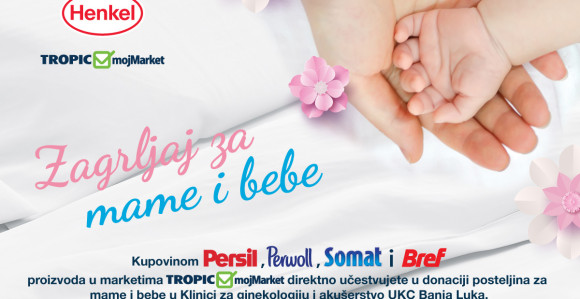 Henkel, Tropic i mojMarket doniraju posteljinu porodiljama iz UKC-a