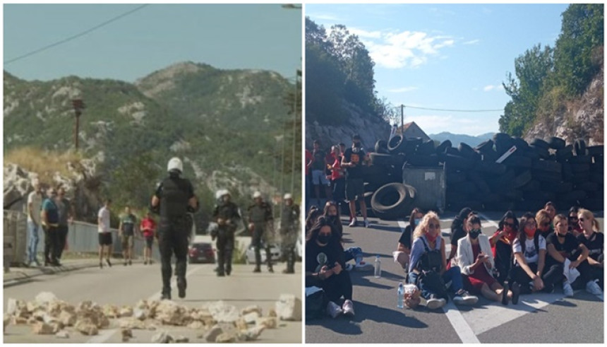 Blokirani prilazi Cetinju iz Budve i Podgorice