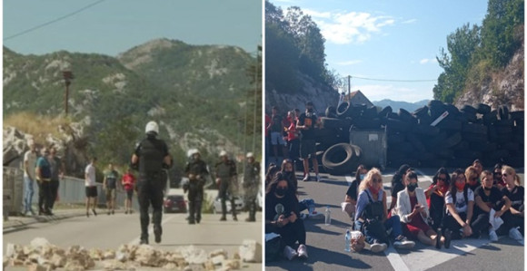 Blokirani prilazi Cetinju iz Budve i Podgorice