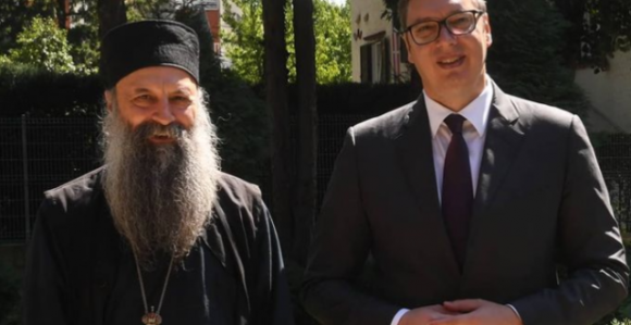 Vučić se sastao sa patrijarhom Porfirijem