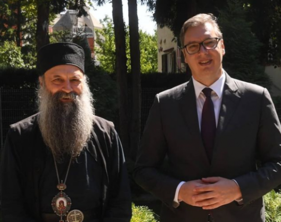 Vučić se sastao sa patrijarhom Porfirijem