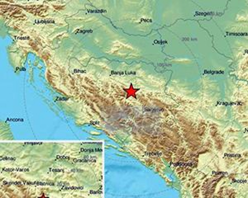 Јачи земљотрес код Зенице, осјетио се и у Бањалуци